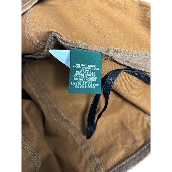 Lauren Jeans Co. Women's Brown Skirt Size 16 Cotton & Elastane 20.5" Waist - Picture 5 of 7